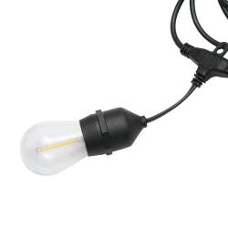 Ghirlanda luminoasa decorativa cu LED, 220V, 12 socluri, E27, cablu 6m, BK69966 Delight