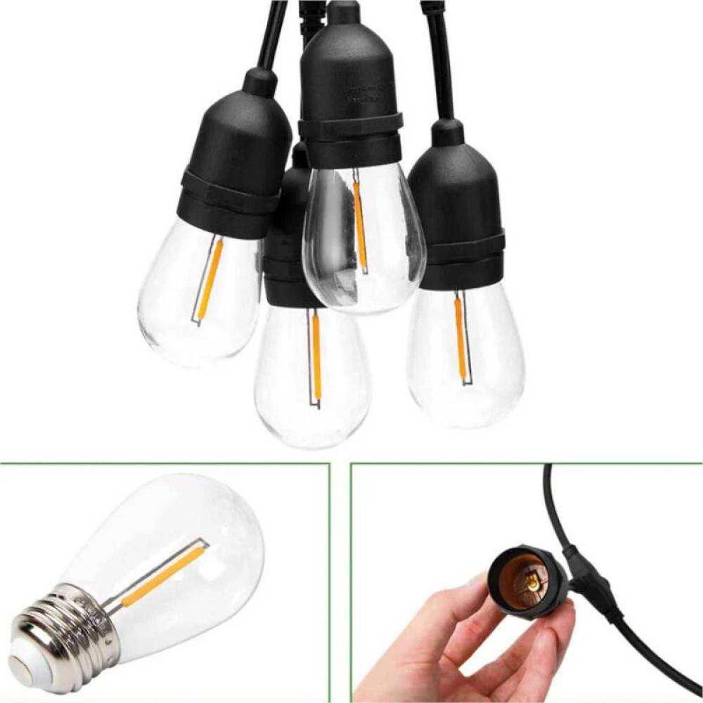 Ghirlanda luminoasa decorativa cu LED, 220V, 12 socluri, E27, cablu 6m, BK69966 Delight Ghirlanda luminoasa decorativa cu LED, 220V, 12 socluri, E27, cablu 6m, BK69966 Delight