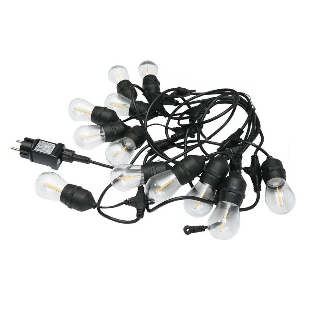 Ghirlanda luminoasa decorativa cu LED, 220V, 12 socluri, E27, cablu 6m, BK69966 Delight Ghirlanda luminoasa decorativa cu LED, 220V, 12 socluri, E27, cablu 6m, BK69966 Delight