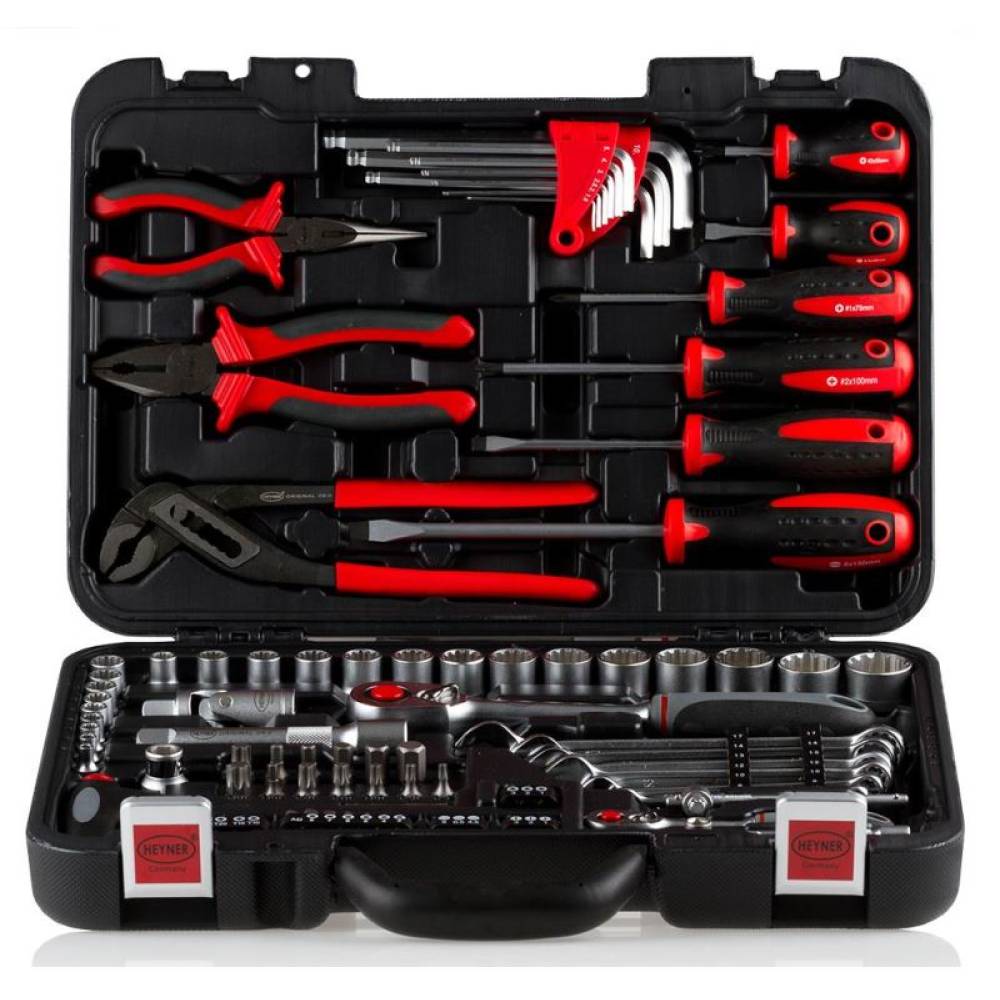 Trusa chei 91 piese (tubulare, clichet, biti, surubelnita si patent) MultiPro 333.10 Heyner
