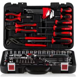 Trusa chei 91 piese (tubulare, clichet, biti, surubelnita si patent) MultiPro 333.10 Heyner