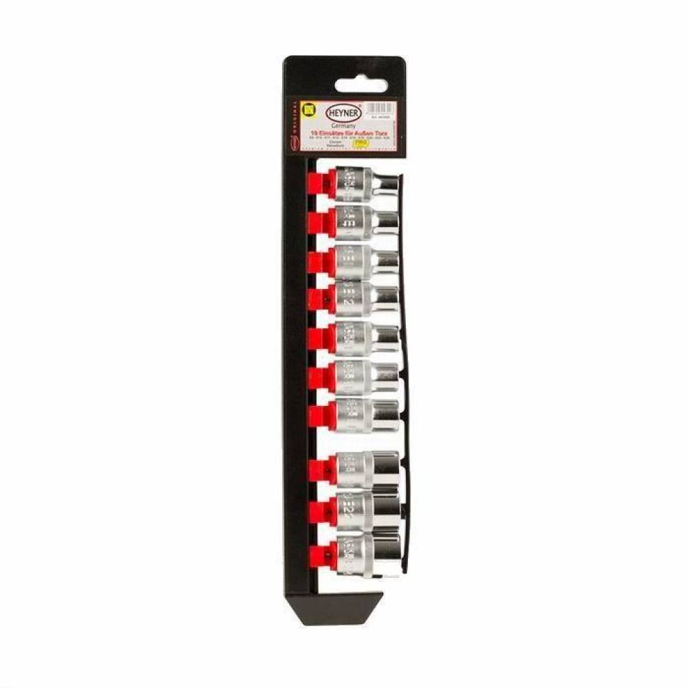 Set chei tubulare E8-24 Torx S10 (10 bucati - 1/2