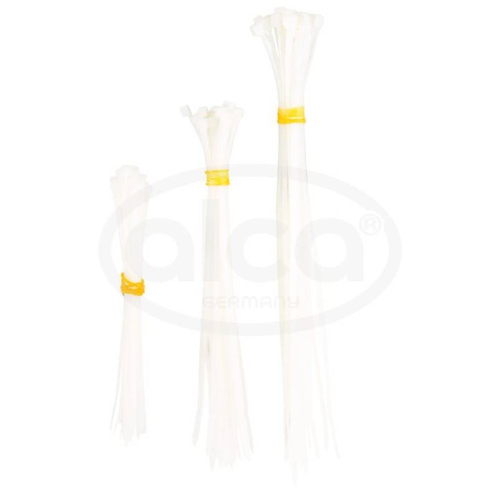 Set 120 coliere plastic, 6x20 bucati, alb si negru, 630.03 Alca
