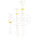 Set 120 coliere plastic, 6x20 bucati, alb si negru, 630.03 Alca