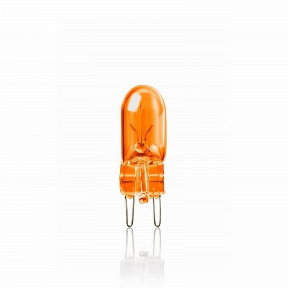 Set 2 becuri soclu sticla fara dulie 12V 3W W3W -T10 galben 2026 Vecta
