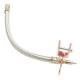 Prelungitor valva din impletitura metalica cu clips cu surub 28cm AC12