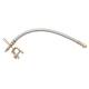 Prelungitor valva din impletitura metalica cu clips cu surub 28cm AC12