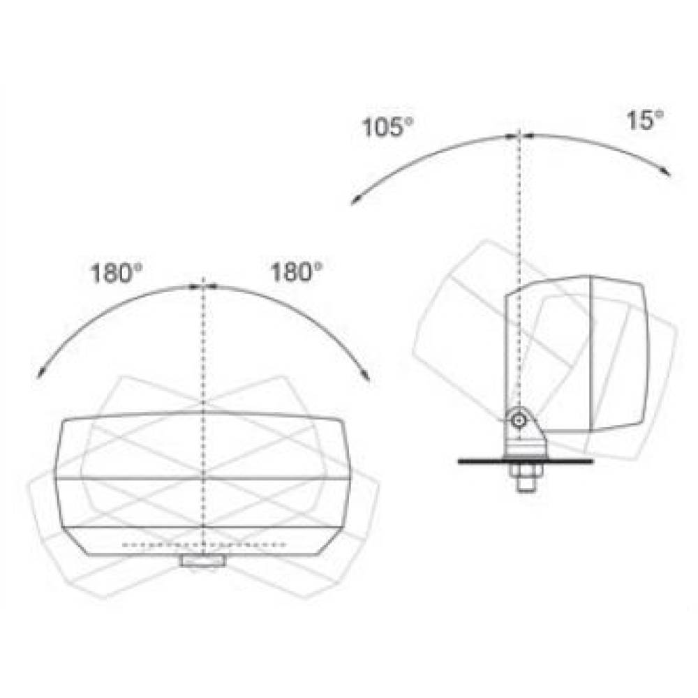 Lampa mers inapoi 1 surub, 140x75 LA1.02104 Wesem 