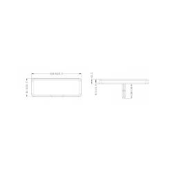 Lampa gabarit, 110x41, LED, cu suport, H-5 L1035-B TruckLed