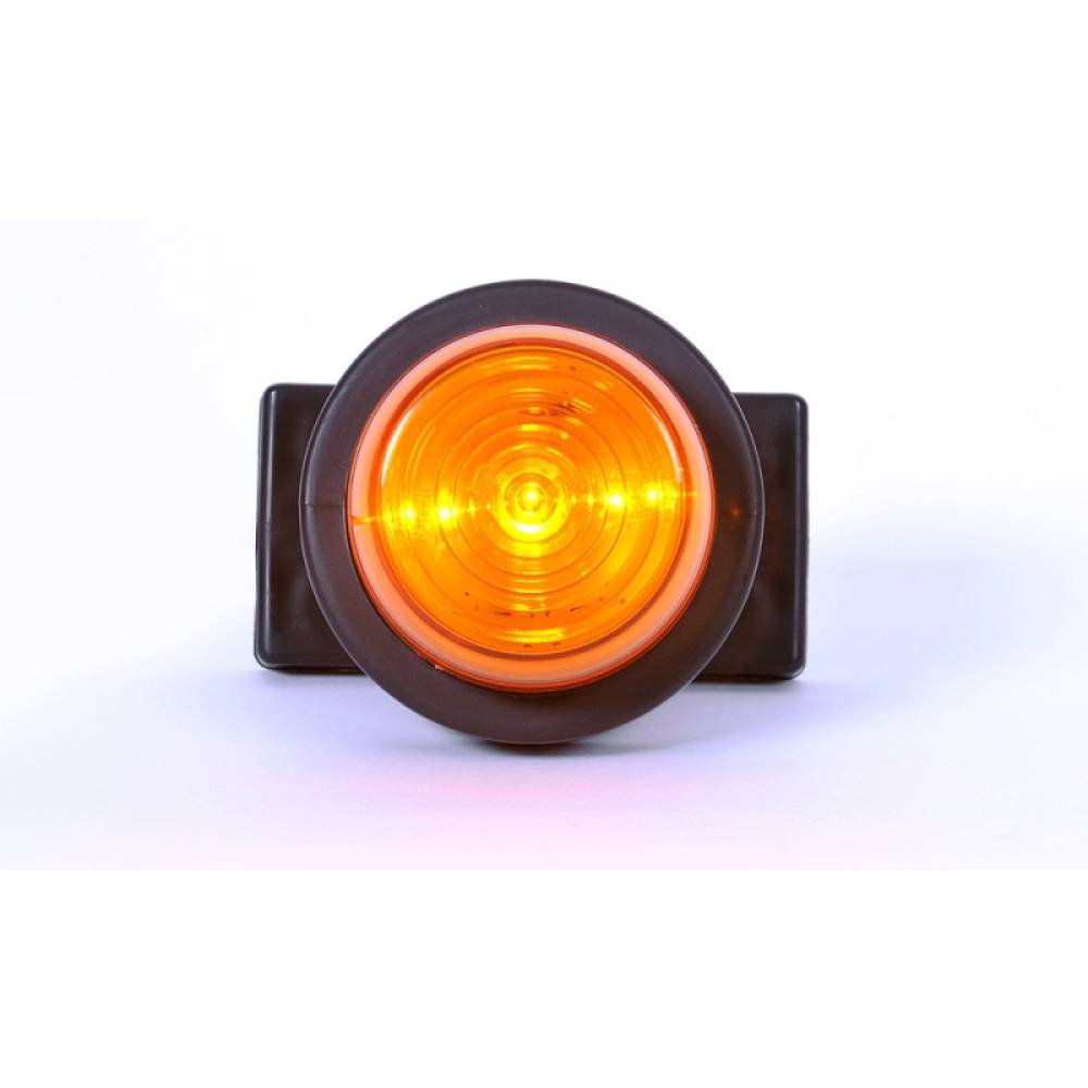 Lampa gabarit fi78, W74.3 547kr/II,LED, efect piramida, galbena, cu picior, 12-24V Was