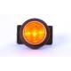 Lampa gabarit fi78, W74.3 547kr/II,LED, efect piramida, galbena, cu picior, 12-24V Was