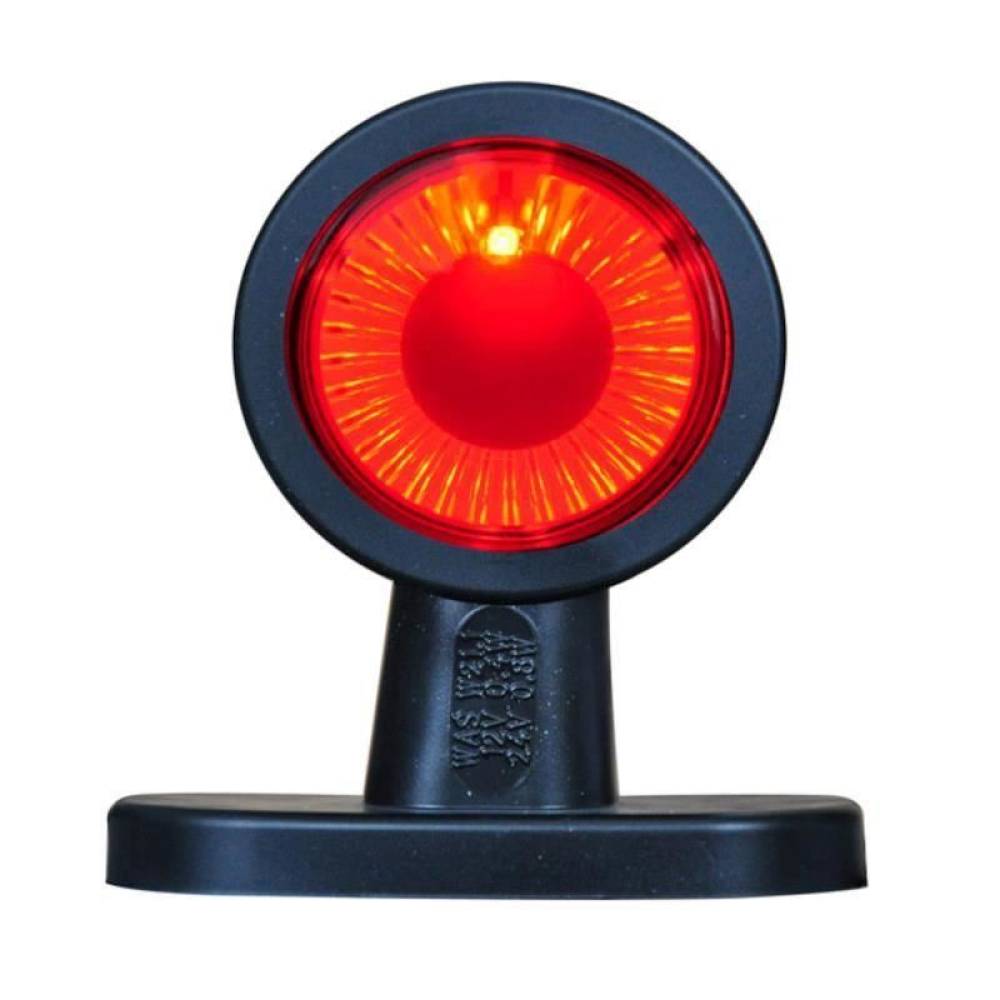 Lampa gabarit cu brat drept 95mm, 411bc, LED, alb-rosie, 12-24V Was Lampa gabarit cu brat drept 95mm, 411bc, LED, alb-rosie, 12-24V Was