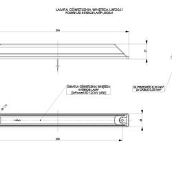 Lampa interior plafon 254x24 LWD561 LED, aplicata, alba Horpol