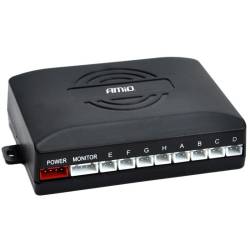 Set 8 senzori parcare 4 spate 4 fata, negri, fi22, cu alarma 01575 Amio