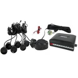 Set 8 senzori parcare 4 spate 4 fata, negri, fi22, cu alarma 01575 Amio