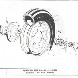 Capac rulment roata fata U650  31.31.143   AS-bd42/UTB31.31.143