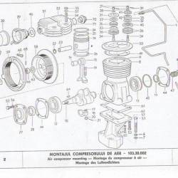 Conducta ungere compresor aer cu piulita de fixare U650/ UTB103.30.010 AZ74