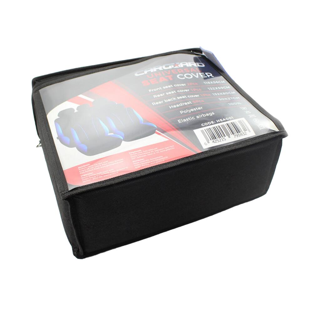 Set huse auto universale, albastru cu negru, HSA001 CARGUARD