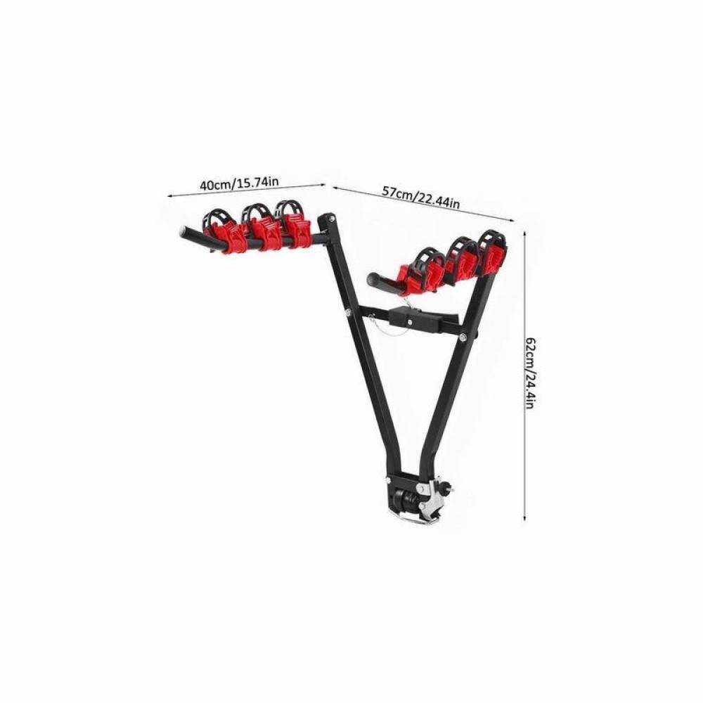 Suport bicicleta pe carlig, capacit. 60 kg, 3x \art BAG100