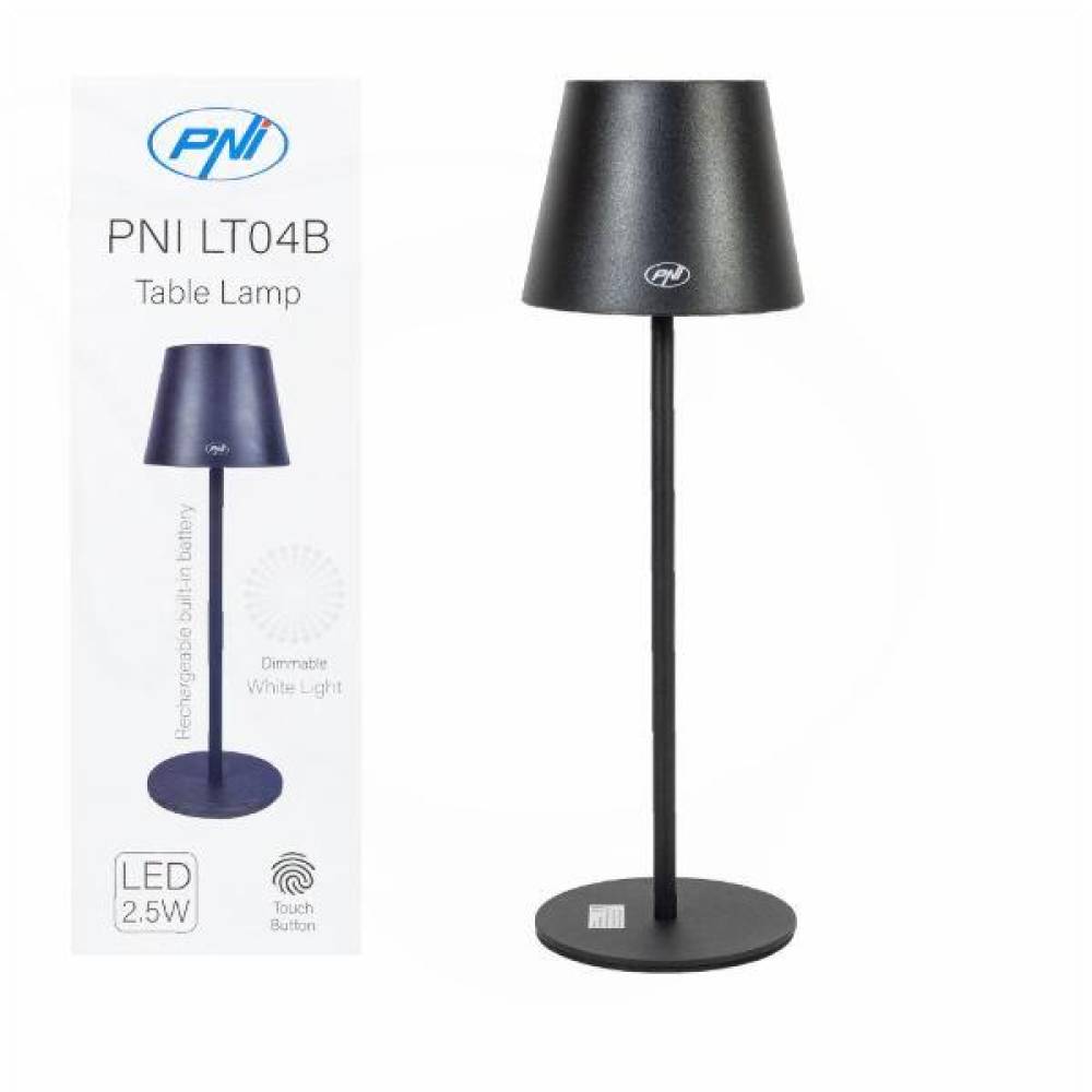 Lampa de masa PNI LT04B 2.5W, cu acumulator, incarcare USB