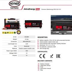 Redresor acumulator 30A 12V 350Ah cu jump start AkkuEnergy 933.08 Heyner