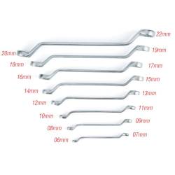 Set 8 chei inelare cu cot, 6-22mm, 04196 Amio