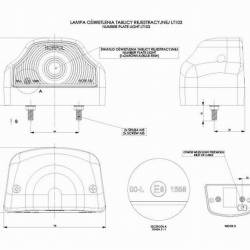 Lampa numar cu cocoasa, 96x60, LT103 Horpol