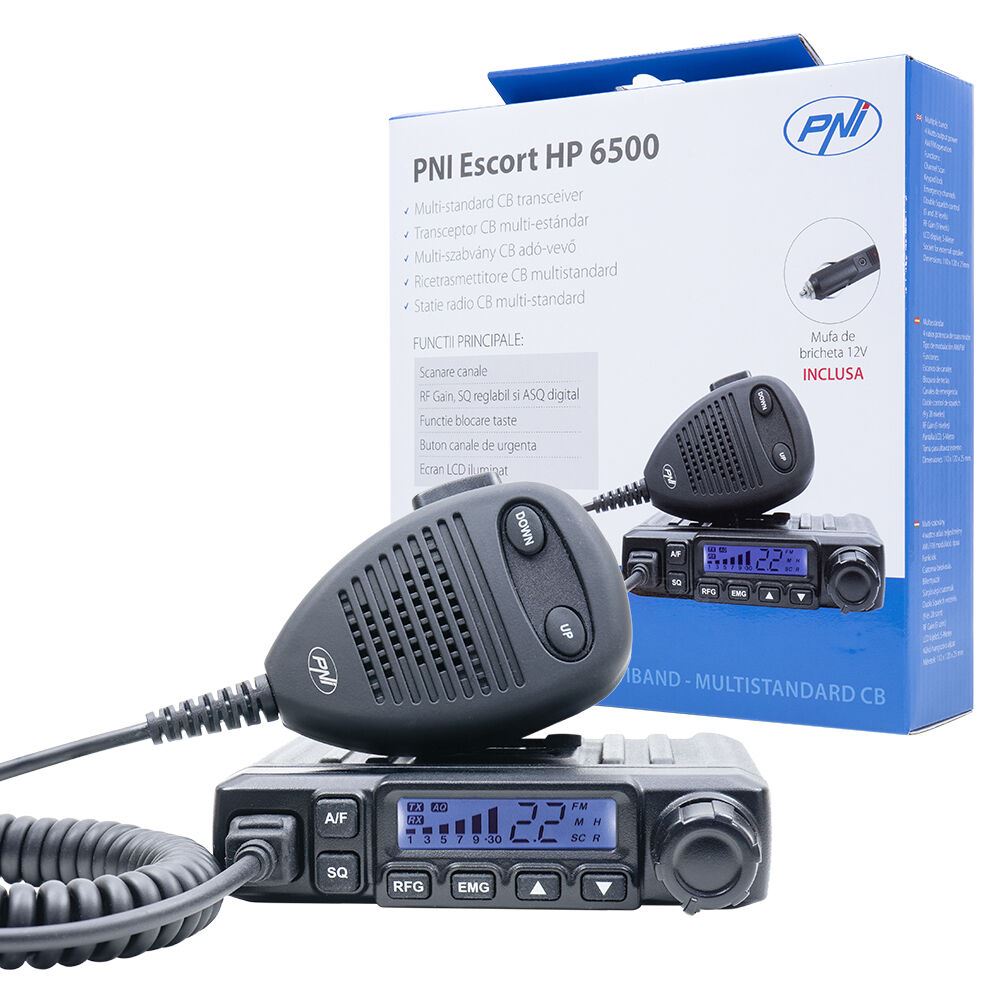 Pachet statie radio PNI ESCORT HP6500L 4W cu antena PNI EXTRA40 Pachet statie radio PNI ESCORT HP6500L 4W cu antena PNI EXTRA40