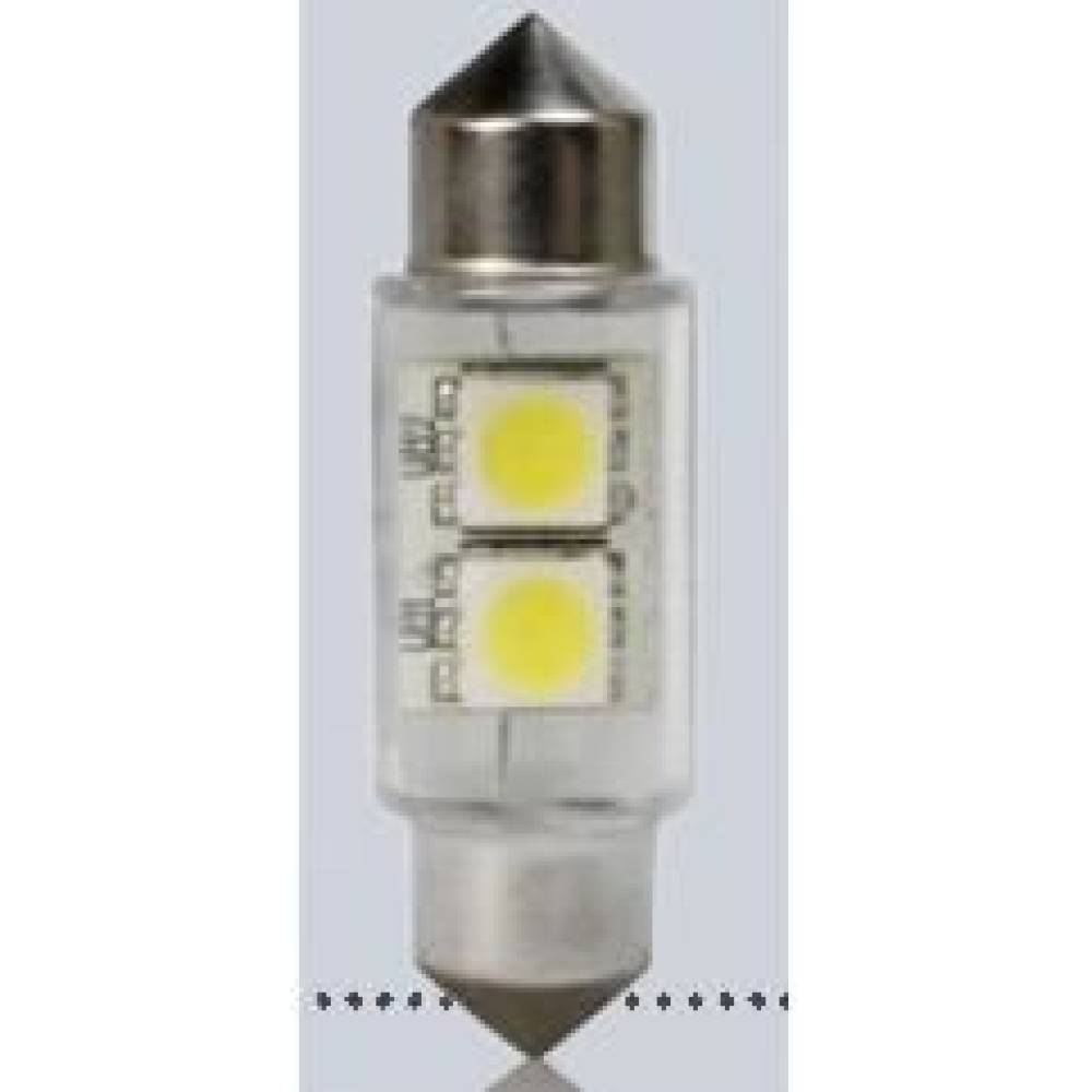 Set 2 becuri sofit 12V C5W 39mm 2 LED-uri SMD-5050  4594 Vecta