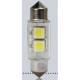 Set 2 becuri sofit 12V C5W 39mm 2 LED-uri SMD-5050  4594 Vecta