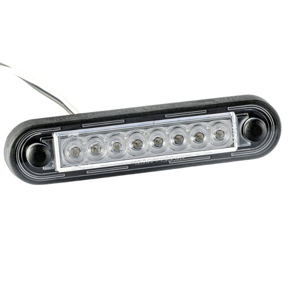 Lampa suplimentara frana, 120mm, cu LED, 12-24V, rosie, dispersor alb FT-191 Led Fristom Lampa suplimentara frana, 120mm, cu LED, 12-24V, rosie, dispersor alb FT-191 Led Fristom