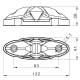 Lampa gabarit 120x35, LED, rosie/alba/galbena, 3 functii fata, lateral, spate, 12-36V, FT-038 Fristom