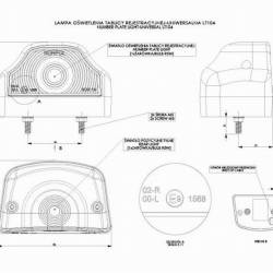 Lampa numar cocoasa 96x60, LT104 Horpol