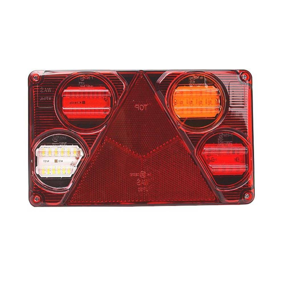 Lampa spate 232x142, 6 functii, cu triunghi, cu ceata si mers inapoi, LED, dreapta, W70DP 392 Was