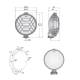 Set Proiectoare fi160, faza lunga, cu grila, sticla galbena HO1.06916 Wesem 
