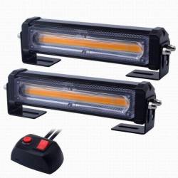 Lampa stroboscopica LED COB galbena cu intrerupator 2 bucati/set 315-1T2C
