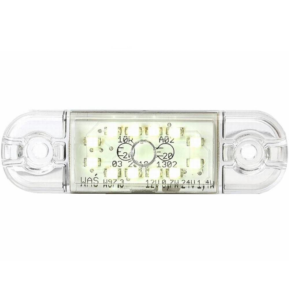 Lampa gabarit 84x24, LED, slim, alba, 12-24V, W97.3 716 Was Lampa gabarit 84x24, LED, slim, alba, 12-24V, W97.3 716 Was