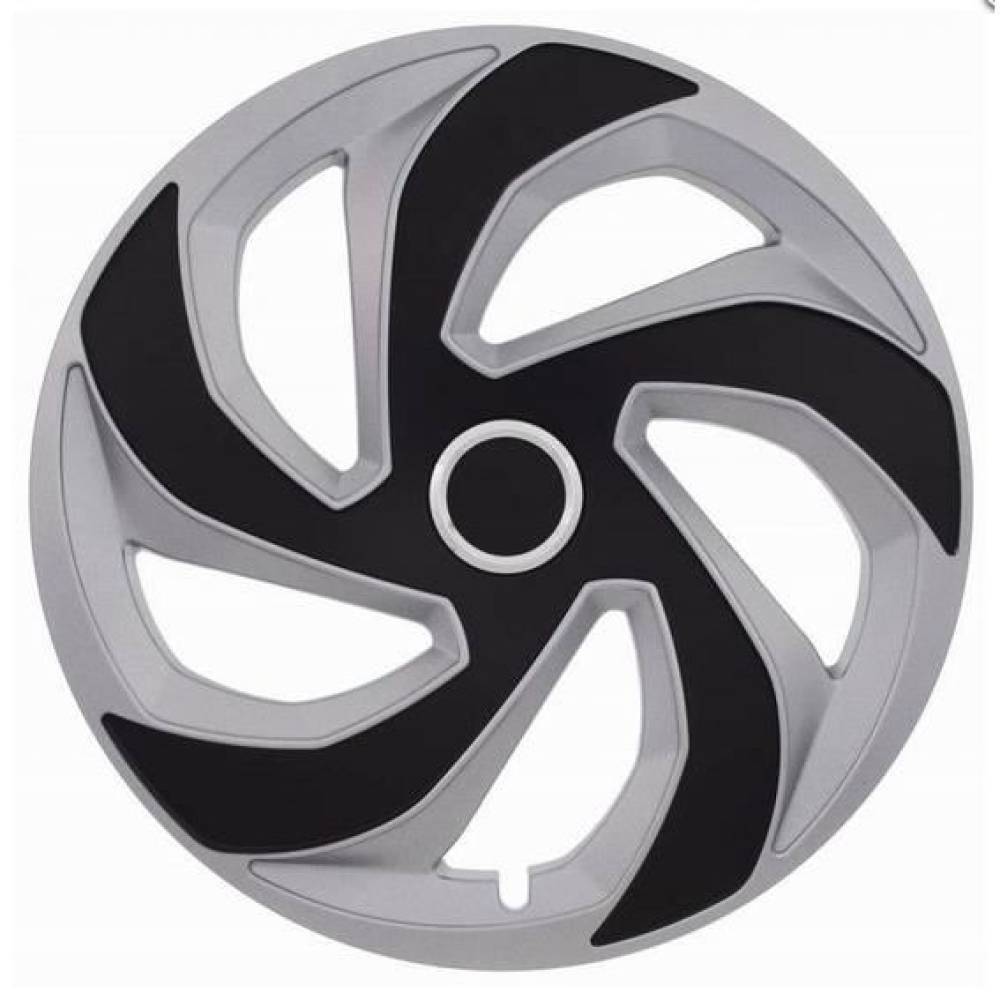 Capace roti 15'' Jestic Rex II cu inel, grafit cu argintiu Capace roti 15'' Jestic Rex II cu inel, grafit cu argintiu