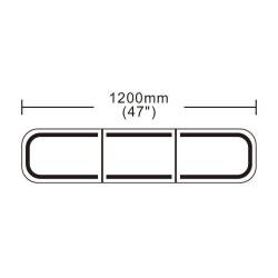 Girofar rampa transversal Led, 120x20cm, 12-24V, albastru, Roof bar TB2 BLK0068 Girofar rampa transversal Led, 120x20cm, 12-24V, albastru, Roof bar TB2 BLK0068