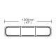 Girofar rampa transversal Led, 120x20cm, 12-24V, albastru, Roof bar TB2 BLK0068