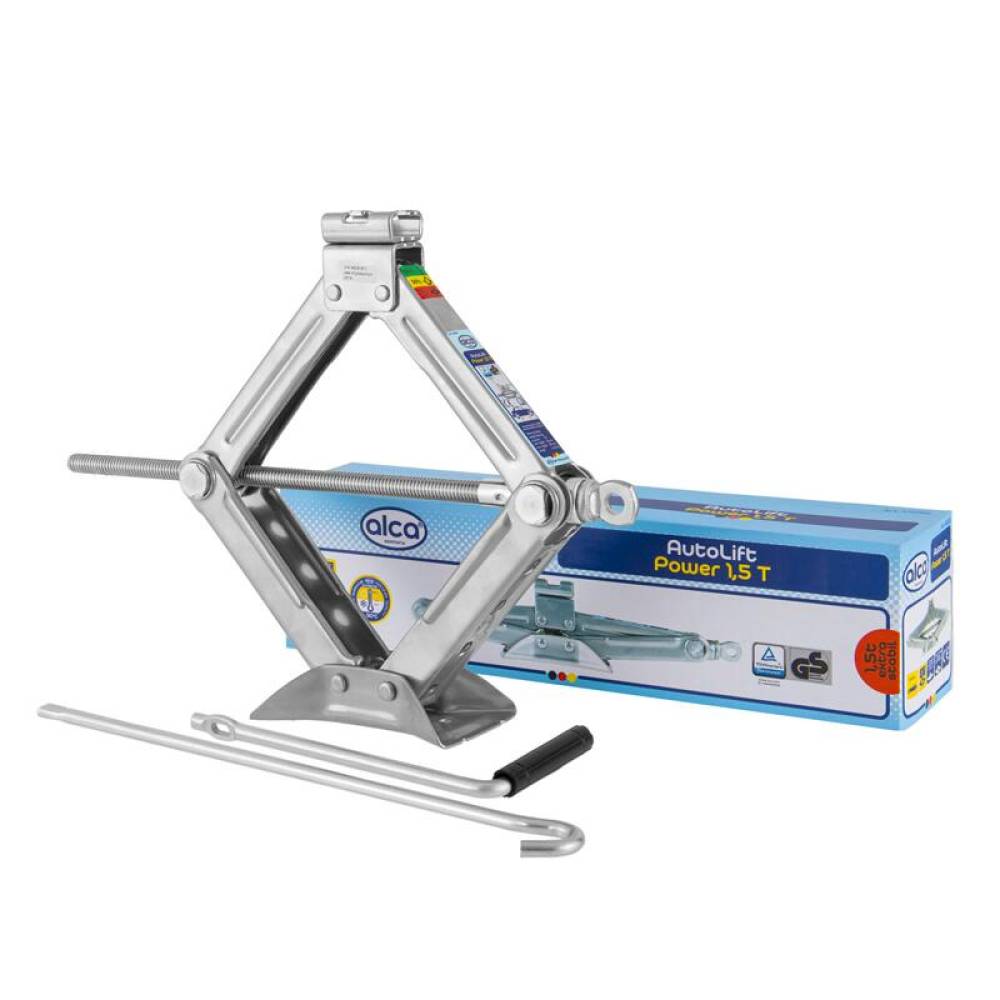 Cric foarfeca, 1.5T, 25-38cm, cu manivela, TUV, 436.00 Alca