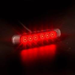 Lampa ceata, 132x28mm, Slim cu 6 LED-uri, 12/24V, prindere 2 suruburi, FT- 332 Fristom Lampa ceata, 132x28mm, Slim cu 6 LED-uri, 12/24V, prindere 2 suruburi, FT- 332 Fristom
