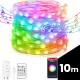 Ghirlanda luminoasa inteligentă, instalatie de craciun 10m, 66 leduri RGB-IC, smart, Bluetooth si telecomanda, cu USB Fairy Lights Rainbow 58382B-12m