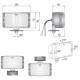 Proiector ceata 138x78, alb, Husa, HM1.07229.01 Wesem