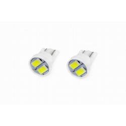 Set 2 becuri T10, 2 LED-uri SMD 5730 12V, W5W 01295 Amio