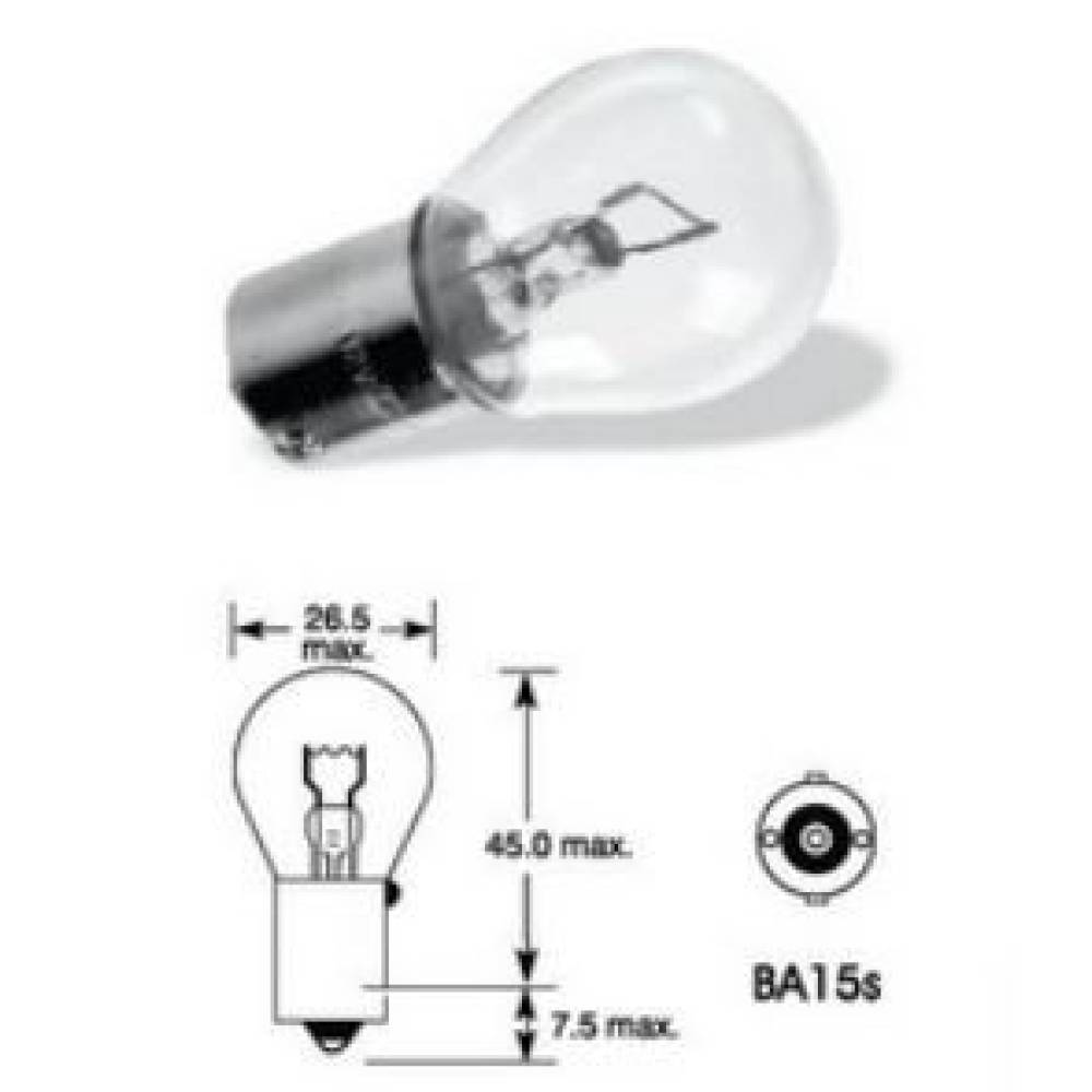 Bec semnalizare 12V/21W P21W BA15S, cutie 10 bucati, 01491 Amio