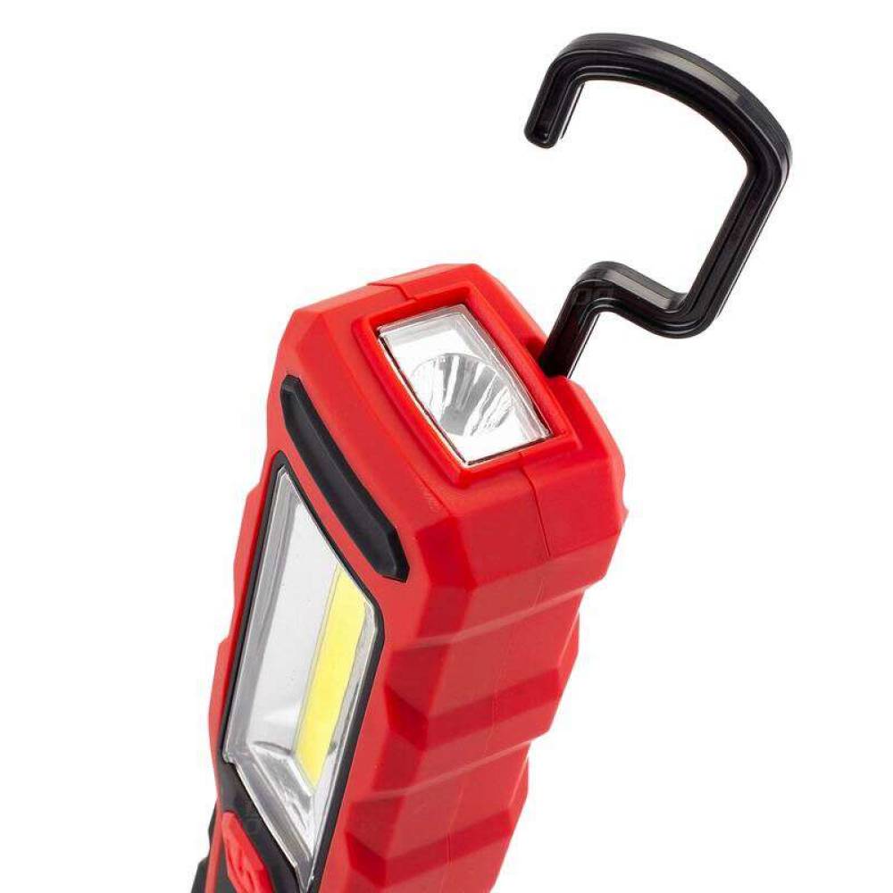Lanterna lucru LED 3W cu 1W cu magnet si carlig, 1800ah, reincarcabila 12/220V, 02171 Amio