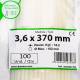 Set 100 coliere plastic 370x3.6mm, albe, 300017B Cofil