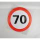 Autocolant reflectorizant fi 12cm limita viteza 70km/h 