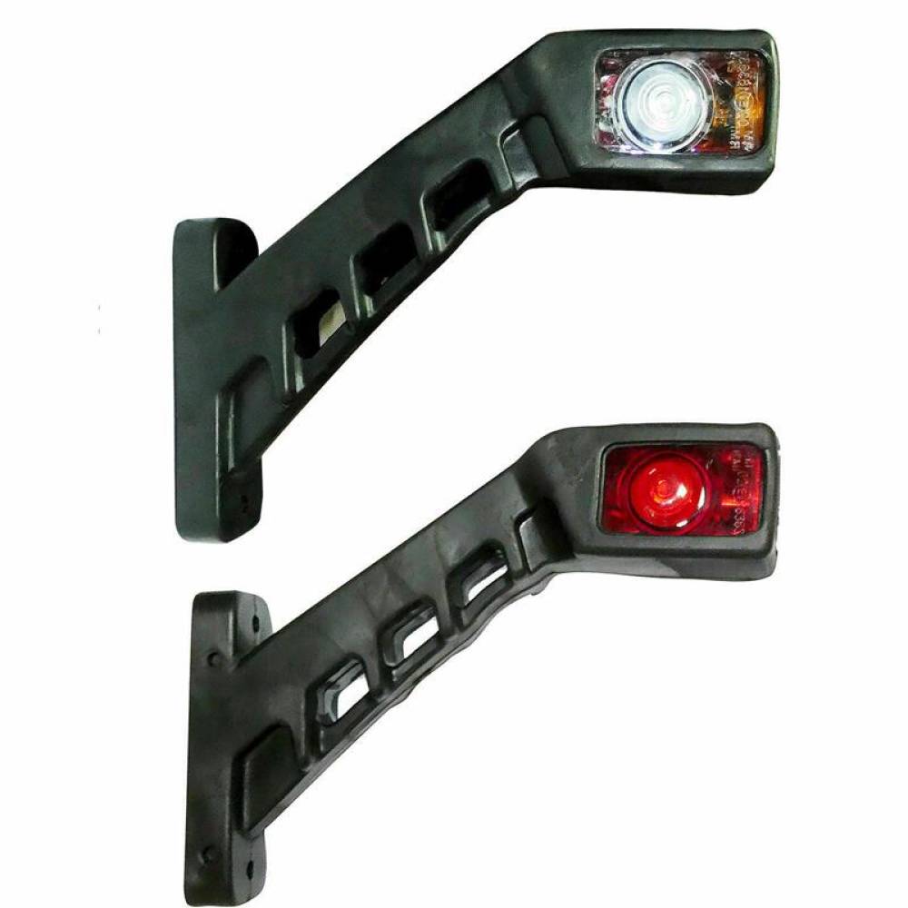 Lampa gabarit cu brat oblic 45°, 185mm, LED, 12-24V, alb-galben-rosu,TYJ 05-015 Lampa gabarit cu brat oblic 45°, 185mm, LED, 12-24V, alb-galben-rosu,TYJ 05-015
